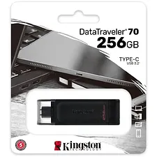 USB Flash-накопитель Kingston Data Traveler 70 Type-C 256Gb черный (DT70/256GB)