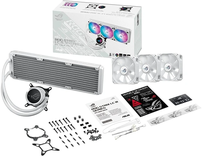 Кулер для процессора ASUS ROG STRIX LC III 360 ARGB WHT (90RC00T2-M0UAY0)