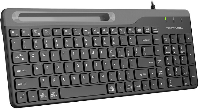 Клавиатура A4Tech Fstyler черный/серый (FK25)