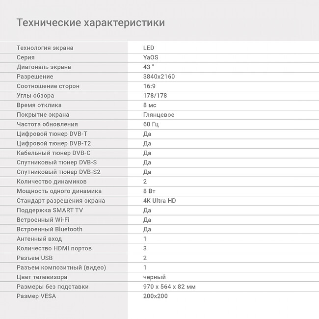 Телевизор Digma DM-LED43UBB31 черный
