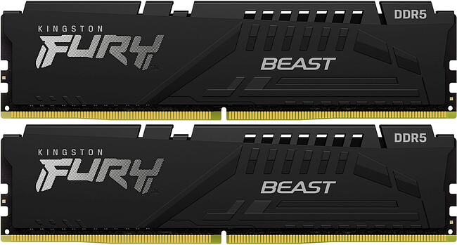 Оперативная память Kingston Fury Beast 64GB DDR5-5600 (KF556C40BBK2-64)
