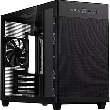 Корпус ASUS PRIME AP201 Tempered Glass mATX без БП Black (90DC00G0-B39010)