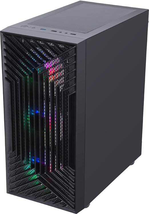 Корпус HAFF Rush mATX без БП Black