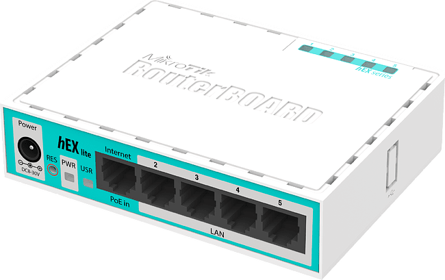 DSL-маршрутизатор Mikrotik Hex Lite RB750r2
