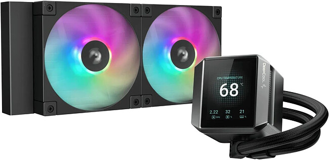 Система жидкостного охлаждения для процессора DeepCool Mystique 240 ARGB черный (R-LX550-BKADSNC-G-1)