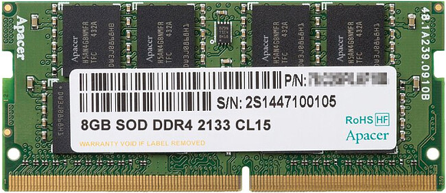 Оперативная память Patriot DDR4-2133 8GB PC-17000 SODIMM (PSD48G213381S)