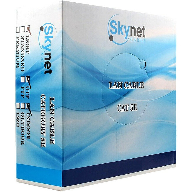 Кабель UTP SkyNet Light 305m CSL-UTP-4-CU серый