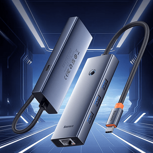 USB-хаб Baseus BS-OH109 Space Grey (B0005280B811-11)
