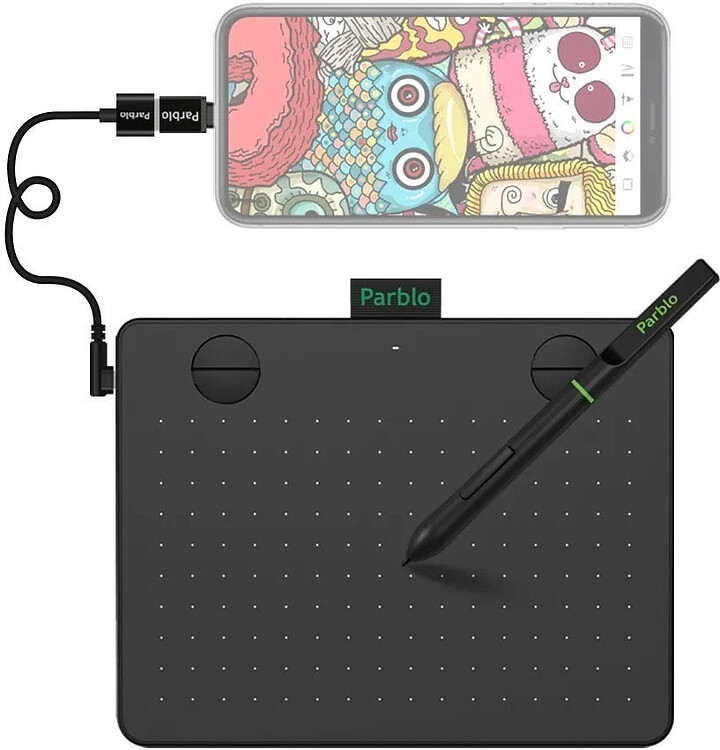 Графический планшет Parblo A640 V2 черный