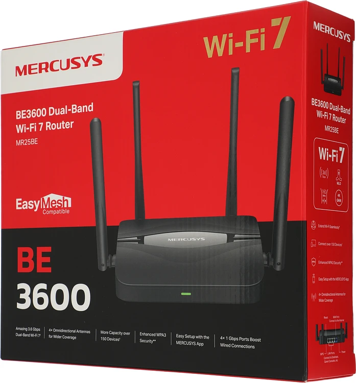 Роутер Mercusys MR25BE черный