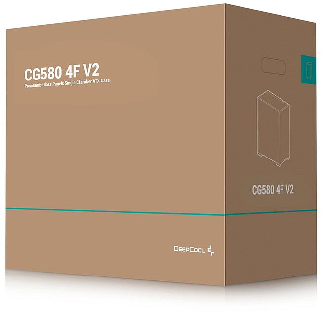 Корпус DeepCool CG580 4F V2 750W черный (R-CG580-4F-V2-PL750D-M)