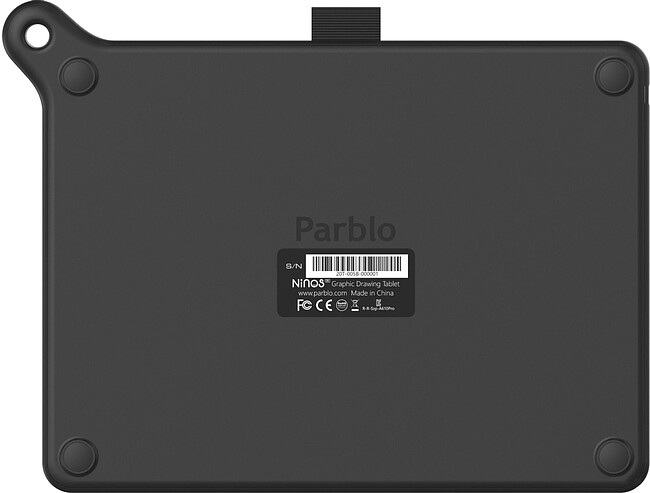 Графический планшет Parblo Ninos M Black