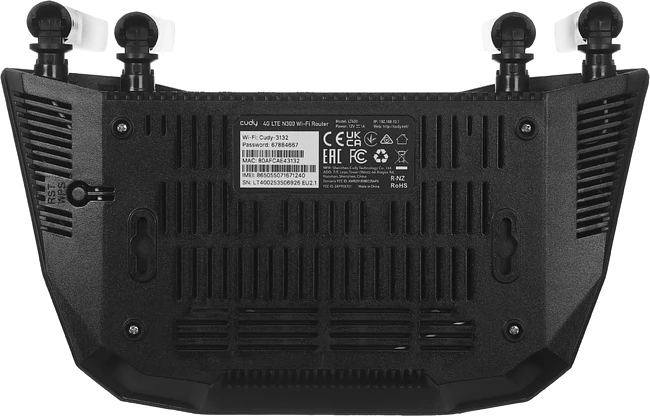 Роутер беспроводной Cudy N300 черный (LT400)