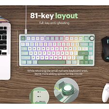 Клавиатура Royal Kludge R75 Brown switch/Skycyan