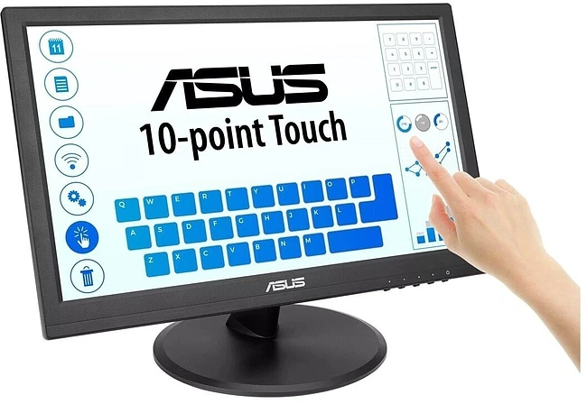 Монитор Asus VT169HE черный (90LM09V1-B01170)