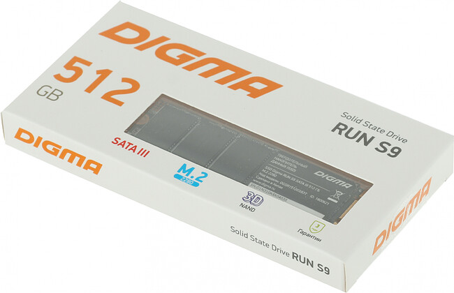 SSD диск Digma Run S9 512Gb (DGSR1512GS93T)