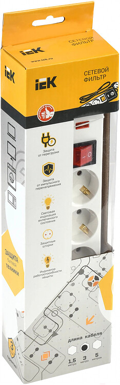 Сетевой фильтр IEK СФ-05К (WFP10-16-05-03-N)