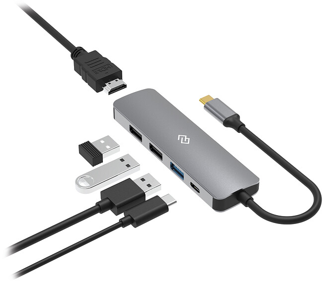 Док-станция Digma DS-501 серый