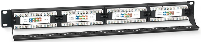 Патч-панель Cabeus PL-24-Cat.5e-Dual