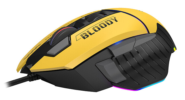 Мышь A4Tech Bloody W95 Max Sports Yellow
