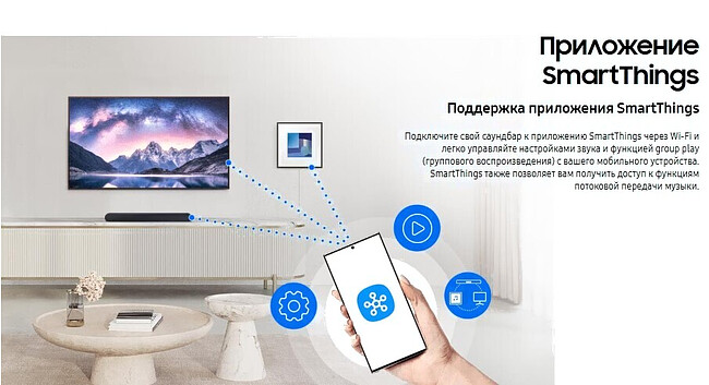 Саундбар Samsung HW-S60D/RU черный