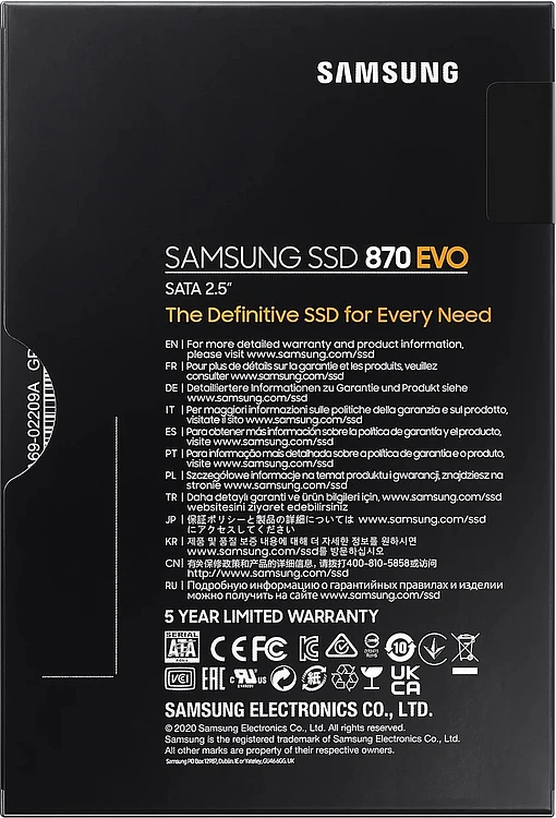 SSD диск Samsung 870 Evo 250GB (MZ-77E250B/AM)