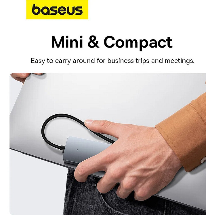 USB-хаб Baseus BS-OH080 Space Grey (B0005280B811-01)