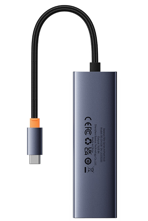USB-хаб Baseus BS-OH108 Space Grey (B0005280A813-03)
