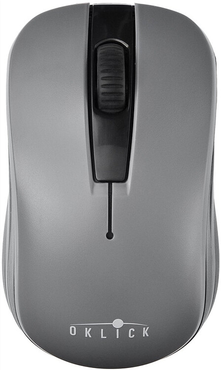 Мышь Oklick 445MW серый (945814)