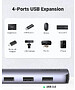 USB-хаб Ugreen CM417-20197 Space Gray (20197)