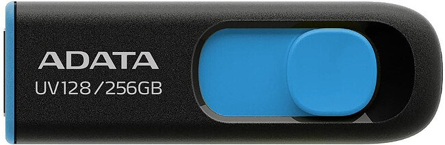 USB Flash-накопитель A-Data DashDrive UV128 256Gb черный/синий (AUV128-256G-RBE) USB Flash-накопитель A-Data DashDrive UV128 256Gb черный/синий (AUV128-256G-RBE)