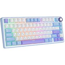 Клавиатура Royal Kludge R75 K Silver switch/Taro Milk