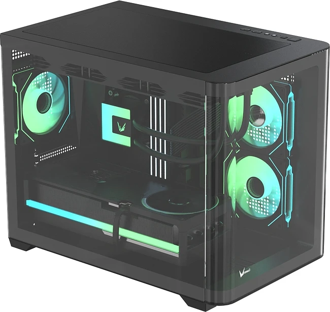 Корпус Formula V Line Crystal U2M Floe без БП черный