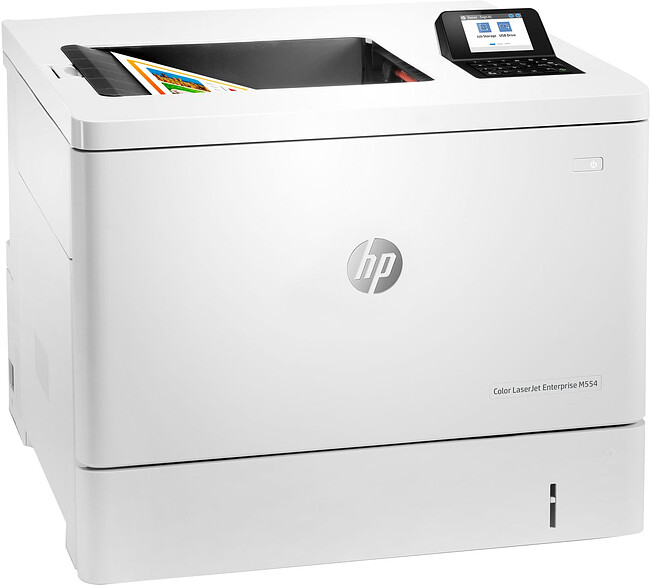 Принтер HP Color LaserJet Enterprise M554dn белый (7ZU81A)