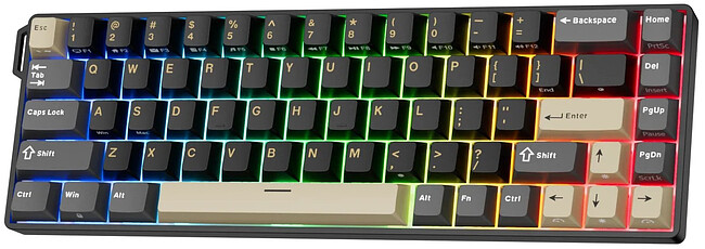 Клавиатура Royal Kludge RK68 HE Mint switch/Phantom