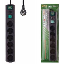 Сетевой фильтр Most RG-Ч 2М 6 розеток черный