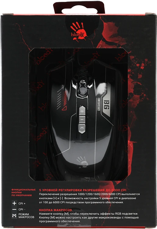 Мышь A4Tech Bloody ES7 черный