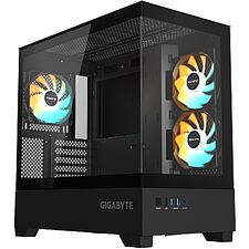 Корпус Gigabyte C201 Panoramic mATX без БП Черный (GB-C201P)