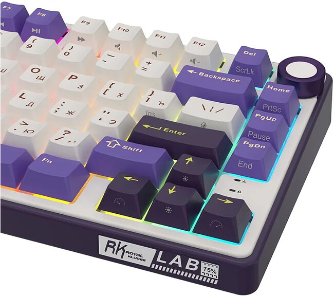 Клавиатура Royal Kludge R75 K Silver switch/Blackberry