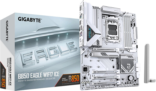 Материнская плата GigaByte B850 Eagle WIFI7 Ice (rev. 1.0)