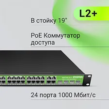 Коммутатор Digma DSP724G-4C-R300