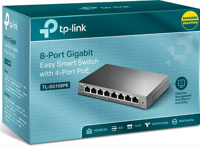 Коммутатор TP-Link TL-SG108PE