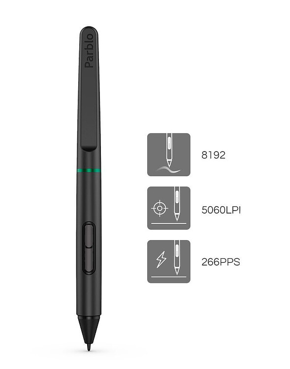 Графический планшет Parblo Ninos S Black