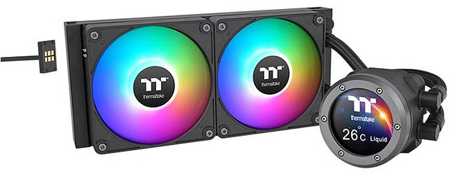 Система жидкостного охлаждения для процессора Thermaltake TH240 V2 Ultra EX ARGB черный (CL-W414-PL12SW-A)