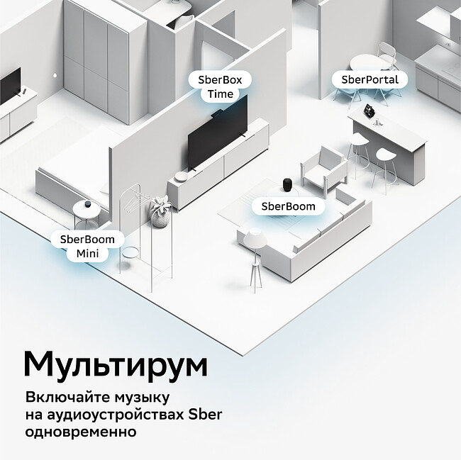 Умная колонка Sber Boom SBDV-00090 черный (SBDV-00090A)