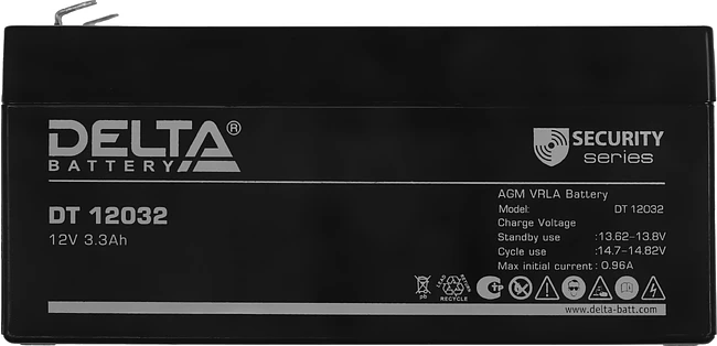 Аккумулятор для ИБП Delta 12V/3.3Ah (DT 12032)