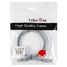 Патч-корд Telecom Patch UTP Cat5E 1 m NA102--1M Grey