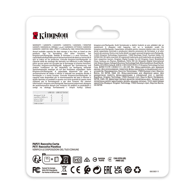 USB Flash-накопитель Kingston Data Traveler SE9 G3 512Gb (DTSE9G3/512GB)