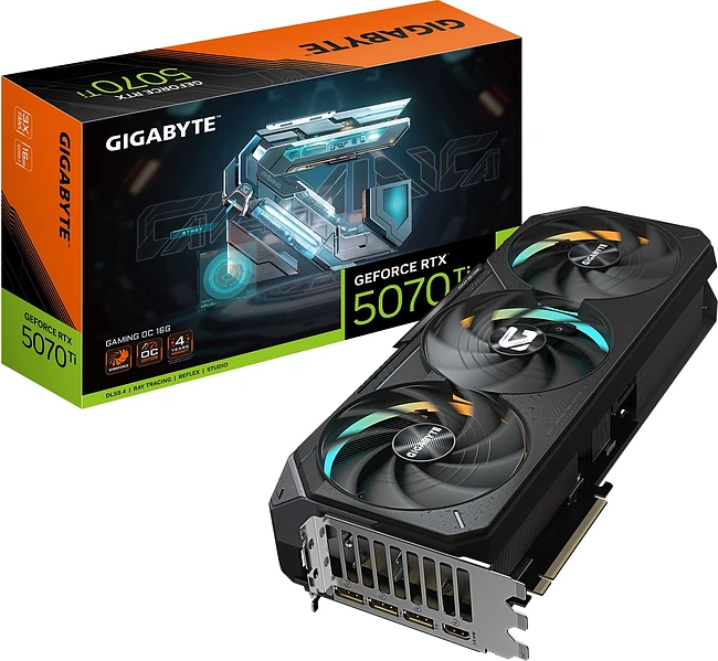 Видеокарта Gigabyte GeForce RTX 5070TI Gaming OC 16Gb GDDR7 (GV-N507TGAMING OC-16GD 1.0)