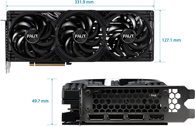 Видеокарта Palit GeForce RTX 5070 Ti GamingPro-S OC 16Gb GDDR7 (NE7507TS19T2-GB2031U)